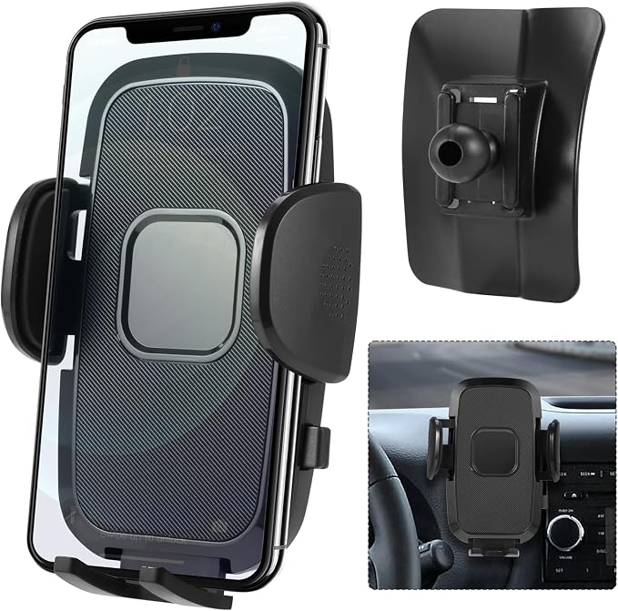 Car Cell Phone Holder Mount for Jeep Wrangler JK JKU 2017 2016 2015 2014 2013 2012 2011 Interior Accessories, Dashboard Mobile Phone Stand Compatible with 4.0"-7.0" Cell Phones