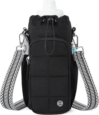 Telena Water Bottle Holder with Strap RFID Crossbody Bags for Women for Walking, Hiking, Cycling