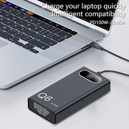 QMQJIA Battery Pack Case with PD100 Fast Charging Capability for 6pc 21700 Battery Holder Enhances Power Supply Outer Shell