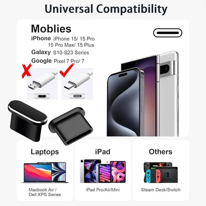 Mobile Fhone Speaker Metal Dust Mesh for iPhone 17, TypeC Charging Port Dust Plug, USB C Cleaning Brush Cleaning Tool Set for iPhone 1615 Series