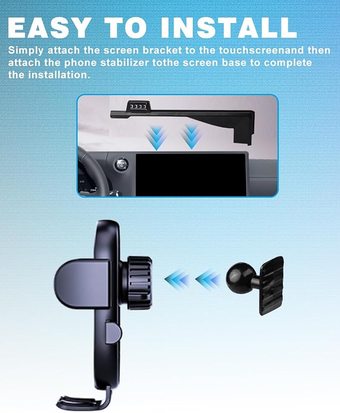 Car Phone Holder for 2024 2025 2026 Lexus GX550 Accessories Dash Mount Cell Phone Holder for GX550 Most Smartphones Auto Interior Accessories 360 Degree Rotation(Only for 14inch Screen)