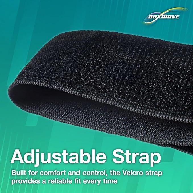BoxWave Holster Compatible with Samsung Galaxy Z Fold 5 - ActiveStretch Sport Armband, Adjustable Armband for Workout and Running - Jet Black