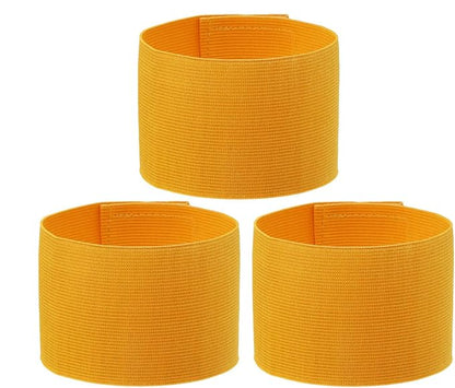 ONLYKXY 3PCS Captain Armbands 7x32.5CM/2.75x12.79inch Adjustable Leader Armband Team Sport Armband for Soccer Basketball Volleyball School Team Competition Coach Players Wrist Arm Bands