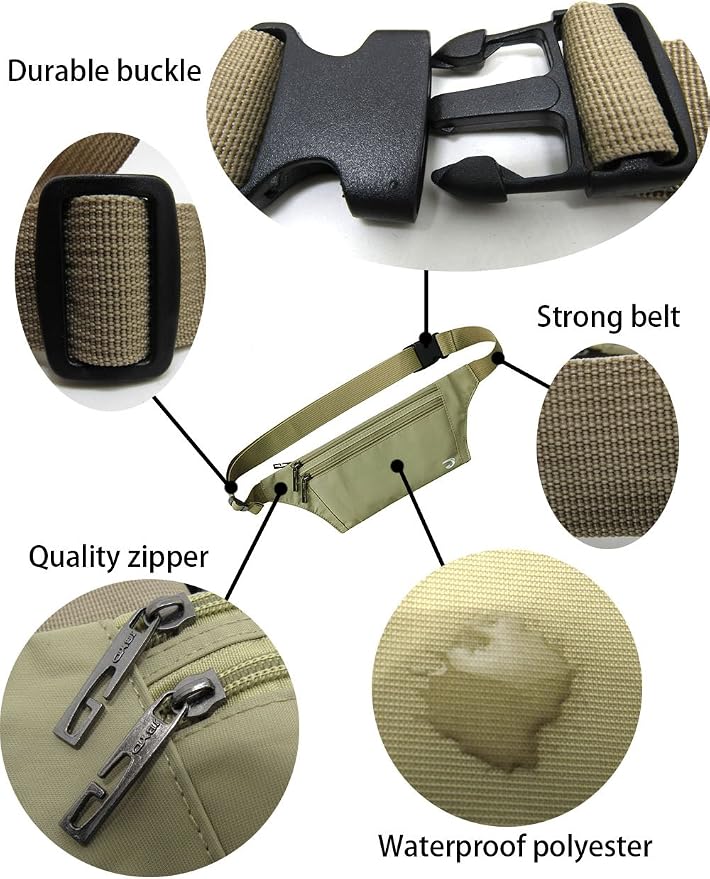 Naoki Outdoor Sports Running & Jogging & Travel Waterproof Utralthin Waist Pack/Bag Runner Belt