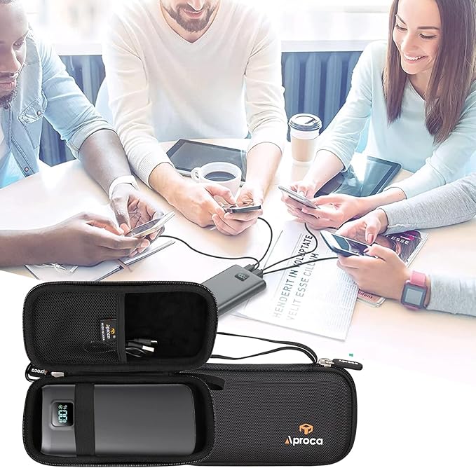 Aproca Power Bank Case Compatible with LOVELEDI 40000mAh / Anker 20,000mAh / Pxwaxpy 30,800mAh / RGVOTA 38800mAh / Ekrist 25800mAh / FOCHEW 30,800mAh Portable Charger (Case Only)
