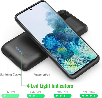 Feob Battery Case for Galaxy S20[6.2 inch], 7500mAh Rechargeable Portable Charger Case Extended Battery Pack for Samsung Galaxy S20 (Not for S20 Plus,S20+,S20 Utral,S20FE)