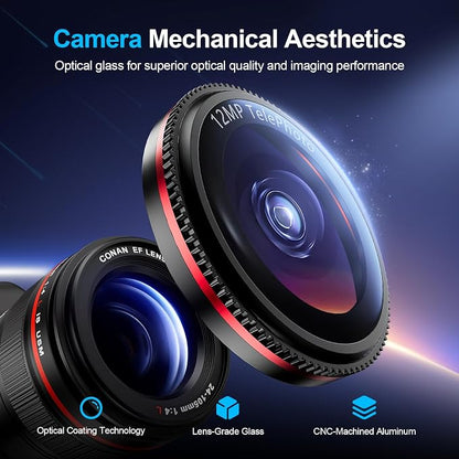 X-it 2-Pack Camera Lens Protector for iPhone 17/16/15/14 Pro Max&17/16/15/14 Pro, [Shatterproof & Impact Resistant] 9H High-Alumina Tempered Glass, Anti-Scratch, Dustproof, Strong Adsorption, Case Friendly, Ultra HD Clear