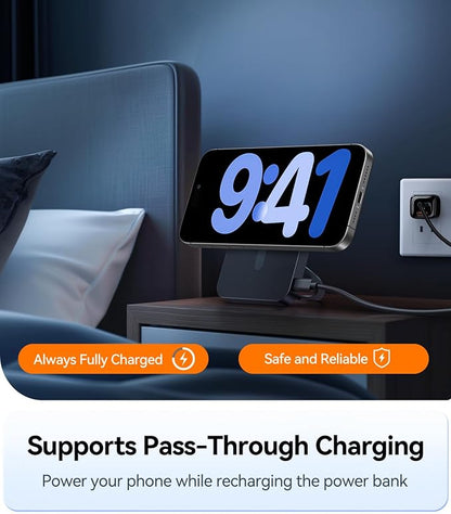 TORRAS Ostand 10,000mAh QI2 Magnetic Battery Pack with Stand & Magnetic Case — Buy Together to Save 15%