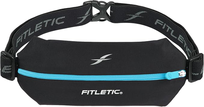 Fitletic Active Lifestyle Fanny Pack & Mini Sports Running Belt For Men & Women – Lightweight, Low Profile- Ultra-Soft Expandable Lycra Pouch - Fits All Phones – Inner Pocket