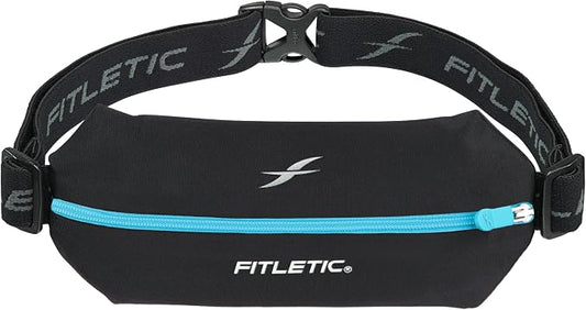 Fitletic Active Lifestyle Fanny Pack & Mini Sports Running Belt For Men & Women – Lightweight, Low Profile- Ultra-Soft Expandable Lycra Pouch - Fits All Phones – Inner Pocket