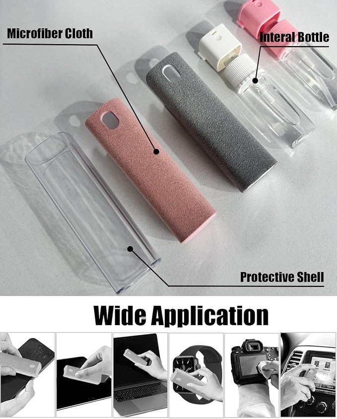 Touch Screen Cleaner Screen Cleaner Spray and Wipe Mini Cleaning Kit for Travel,Phone,Pad,Laptop Tablet MacBook Cell Phone Eyeglasses