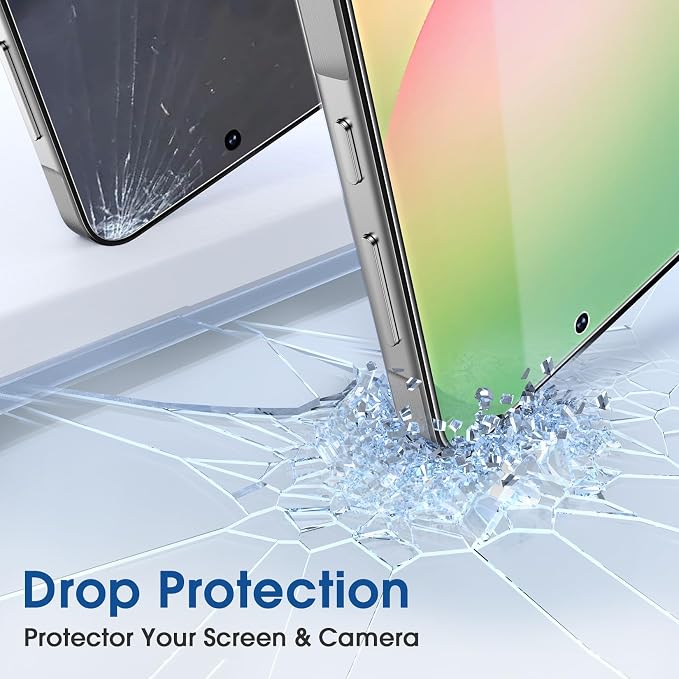 amFilm Auto-Alignment OneTouch for Samsung Galaxy A56 5G 6.7" Screen Protector + Camera Lens Protector, Tempered Glass, 30 Seconds Installation, Bubble Free, Case Friendly, Anti-Scratch [2+2 Pack]