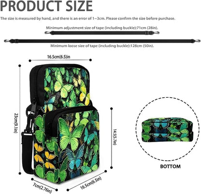 Men's Crossbody Bag, Small Cell Phone Wallet, Women's Shoulder Handbag, Travel Gym Bag