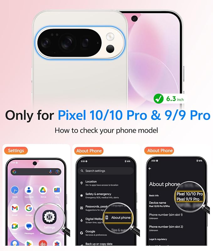 FNTCASE for Google Pixel 10 Pro Case: for Pixel 10 Case [Fit for Magsafe] Translucent Matte Cases with [Screen Protector] Military Grade Shockproof Protective Magnetic Phone Cover (6.3inch - Pink)