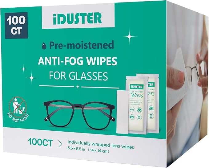 Screen Cleaner Wipes for Electronics, Individually Wrapped Laptop Screen Cleaner Wipes, Pre-Moistened Portable Electronic Wipes for Cell Phone, TV Screen, Computer Screen, Pack of 100