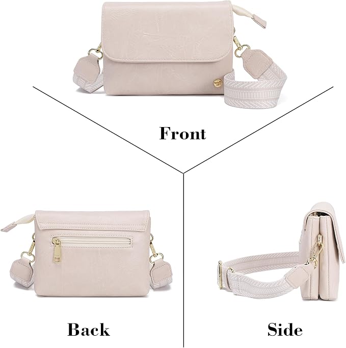 MINICAT RFID Blocking Small Crossbody Bags for Women Vegan Leather Mini Travel Purses Cell Phone Purse Cross Body Bag