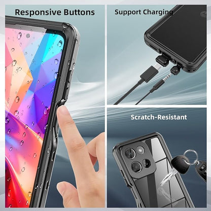 for Moto G Play 5G 2026 Phone Case,Waterproof Case with Built-in Screen Protector & Cell Phone Ring Holder, Full Body Shockproof Rugged Heavy Duty Protection Cover for Moto G PLAY 5G 2026 Case（4G/5G)