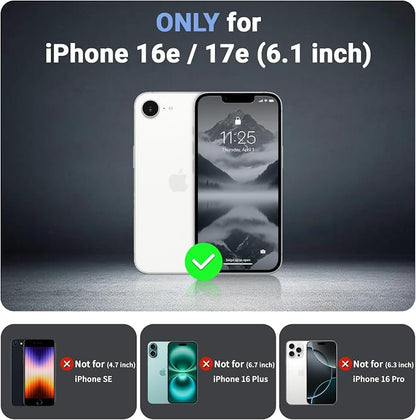 jaroco Magnetic for iPhone 17e Case& iPhone 16e Case, [Compatible with MagSafe][Military Grade Drop Protection][Heavy Duty Protection][Non-Slip][Shockproof] 2-Layer Bumper Phone Case 6.1''-Gray