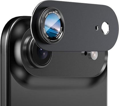 CACOE Camera Lens Protector for iPhone Air - Metal Frame Tempered Glass Cover, [Anti-Scratch] [Drop-Proof][Strong-Adhesion] Camera Screen Cover(Dark Black)
