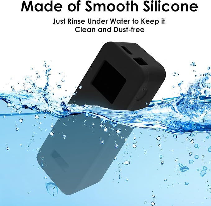 Silicone Power Bank Case Compatible with Anker 27650mAh 250W, Shock-Absorbing Protective Cover with Precise Cutouts, Portable Design (Black)