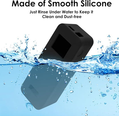 Silicone Power Bank Case Compatible with Anker 27650mAh 250W, Shock-Absorbing Protective Cover with Precise Cutouts, Portable Design (Black)