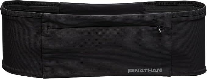 Nathan Zipster Max Running Belt, Running Belts for Women and Men, Bounce-Free Waist Pack with Extra Large Zipper Pocket, Smartphone Storage, Walking, Gym, Hiking