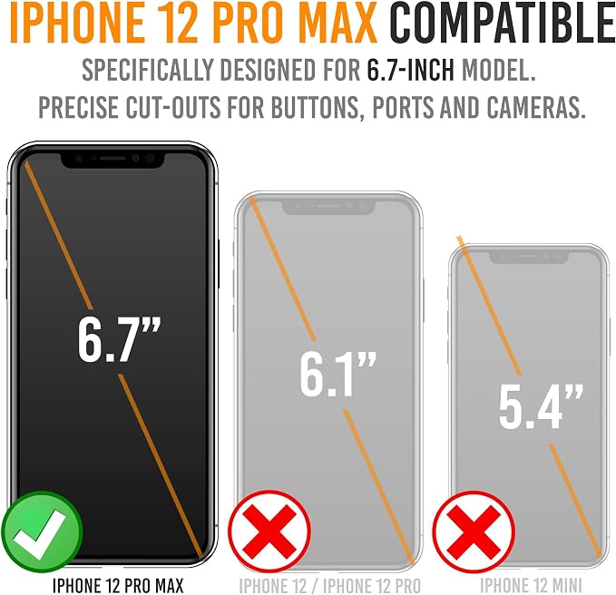 Alpatronix Battery Case for iPhone 12 Pro Max / 13 Pro Max, Slim Portable Protective Extended Charger Cover with Wireless Charging, Lightning Input, Apple Pay, CarPlay - BX12Pro Max - Matte Black