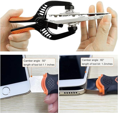 Showpin Smart Phones Suction Cup Tool Opening Pliers Repair LCD Screen, 3 in 1 iPhone Repair Tool Prying Tool Compatible with Cell Phone/Laptop/Tablet PC