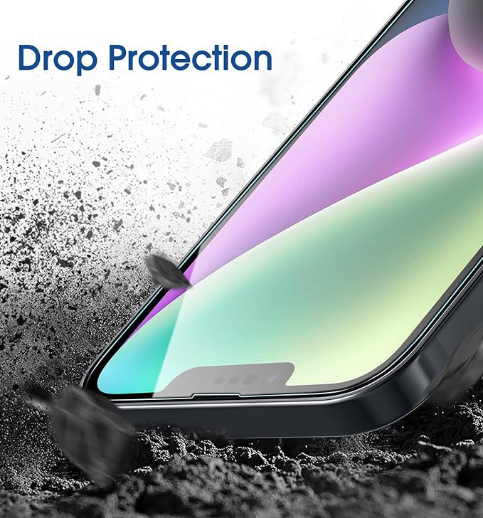 amFilm Screen Protector OneTouch for iPhone 14 Plus 6.7" 2022 iPhone 13 Pro Max 6.7" 2021 with Easy Installation Kit, Full Coverage Case Friendly, Tempered Glass, 2 Pack