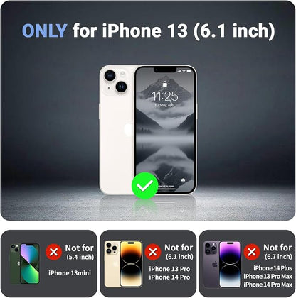 jaroco Magnetic for iPhone 13 Case, [Compatible with MagSafe][Military Grade Drop Protection][Heavy Duty Protection][Non-Slip][Shockproof] 2-Layer Durable Bumper Phone Case 6.1''-Gray