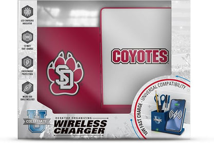 SOAR NCAA Unisex Wireless Charging Stand with Desktop Organizer