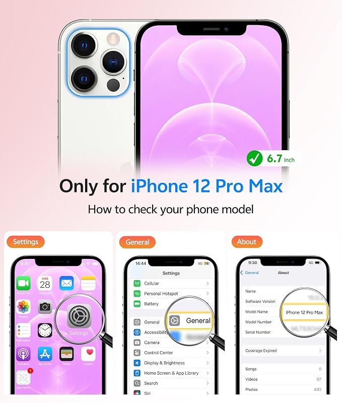 FNTCASE for iPhone 12 Pro Max Case: [Compatible with Magsafe] Translucent Matte Magnetic Phone Cover - Military Grade Drop Protection Shockproof Protective Cases - Pink