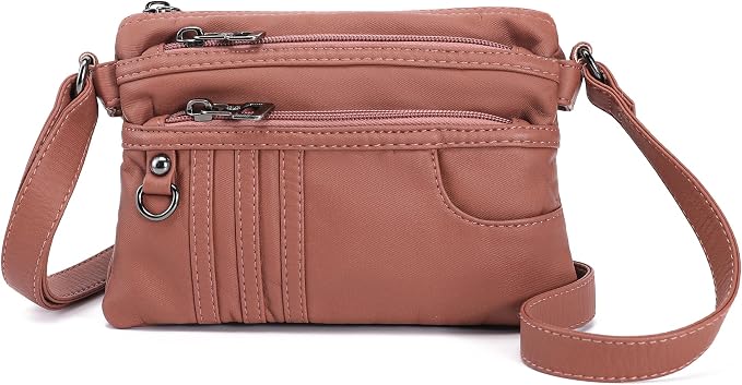 MINICAT Multiple Pockets Small Crossbody Purse Cell Phone Purse Shoulder Bags for Women Cross Body Bag for Woman