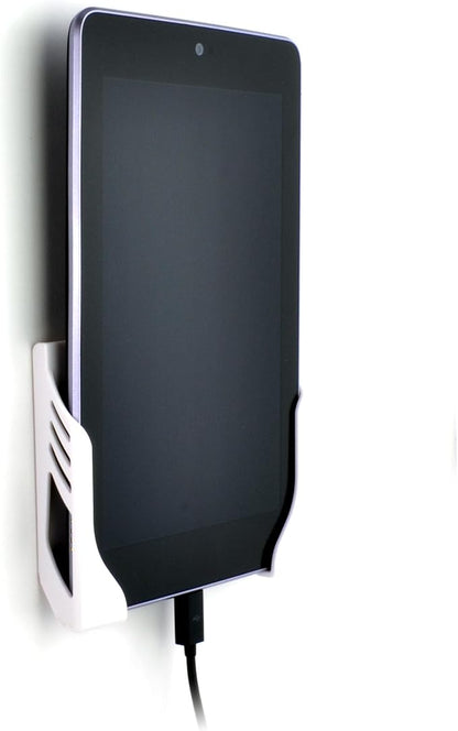 Dockem White Koala Tablet Wall Mount Universal Damage-Free Adhesive Wall Dock for iPad, Android and Windows Tablets, and Smartphones