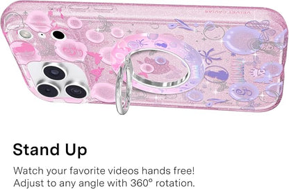 VELVET CAVIAR Compatible with MagSafe Phone Grip 2.0 | Cute Magnetic Ring Holder | Finger Loop Kickstand | Pop On Accessory for iPhone 17, 16, 15, 14, 13, 12 | Glinda's Bubble