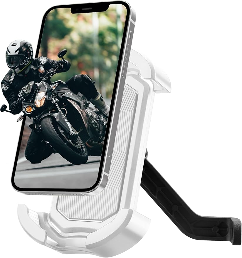 ROCKBROS Motorcycle Phone Mount, Motorcycle Phones Holder with Security Lock, Shockproof Phone Holder for Motorcycles, Adjustable Motorcycles Phone Holder Mount, Suitable for 4.7”-6.8” Phone