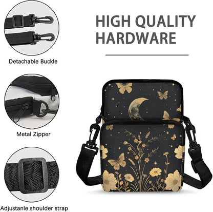 Men's Crossbody Bag, Small Cell Phone Wallet, Women's Shoulder Handbag, Travel Gym Bag