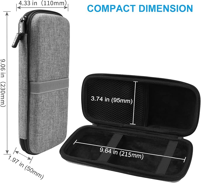 SKYNEW Powerbank Hard Drive Case Compatible with Anker Power Core 26800mAh/ PowerCore +26800mAh, RAV Power 26800/20100/20000mAh, ROMOSS 30000mAh, Miady 10000/15000mAh (Medium-Light Grey)