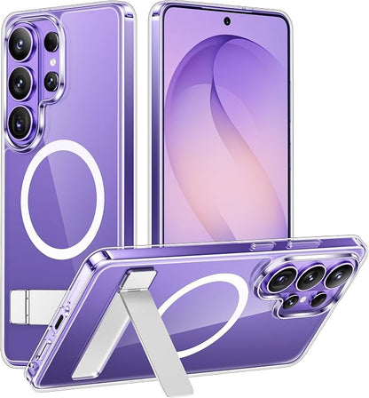 Magnetic for Samsung Galaxy S26 Ultra Case, [Innovate Stand][Military Grade Drop Protection][Non Slip][Non-Yellowing] Shockproof Phone Case for Galaxy S26 Ultra 2026 -Clear