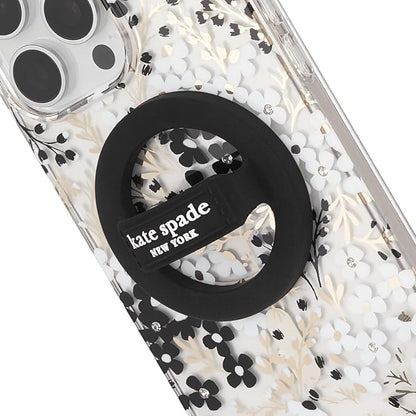 kate spade new york Magnetic Phone Loop Grip - Removable and Collapsible - Black