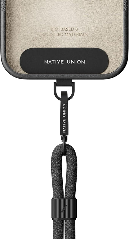 Native Union Universal Sling – Adjustable & Detachable Crossbody Strap – Made with 100% rPET Recycled Polyester – Universally Compatible with All Smartphones (Black)