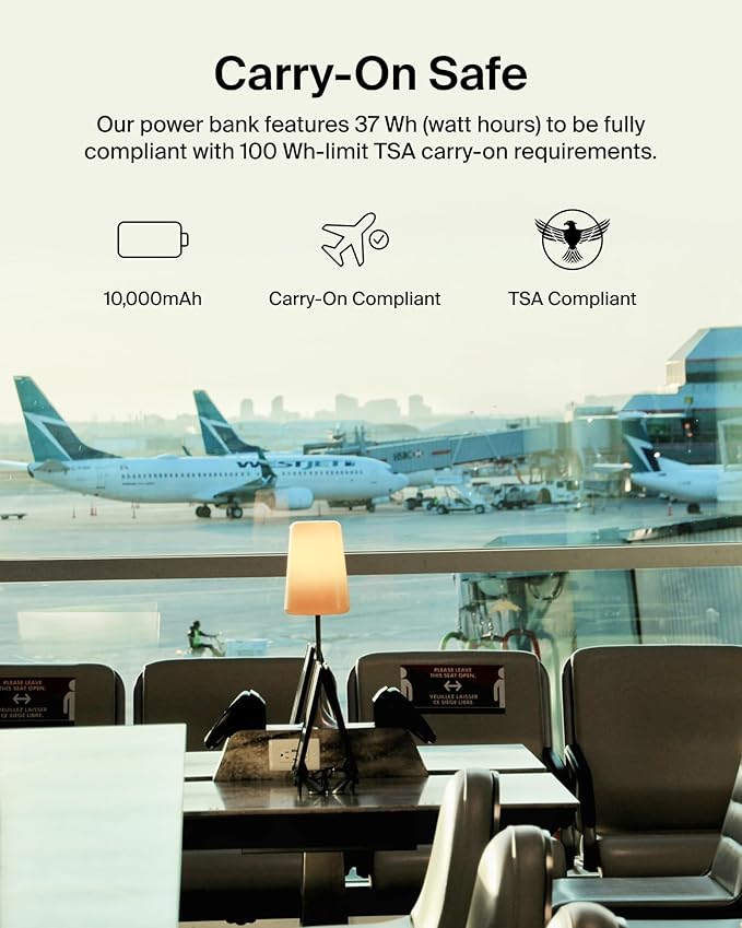 Belkin Portable Charger Power Bank USB C, 10000 mAh w/Integrated Cable, 20W Fast Charge USB-C Power Delivery, iPhone Charger, Apple iPhone 17, Air, Pro, Pro Max, iPad, Samsung Galaxy S25 - White