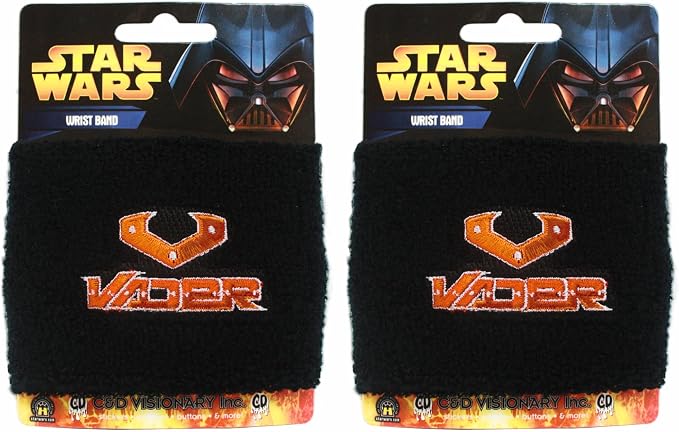 Star Wars - Darth Vader 'Vader" Logo - Arm Sweatband - Set of 2 Bands