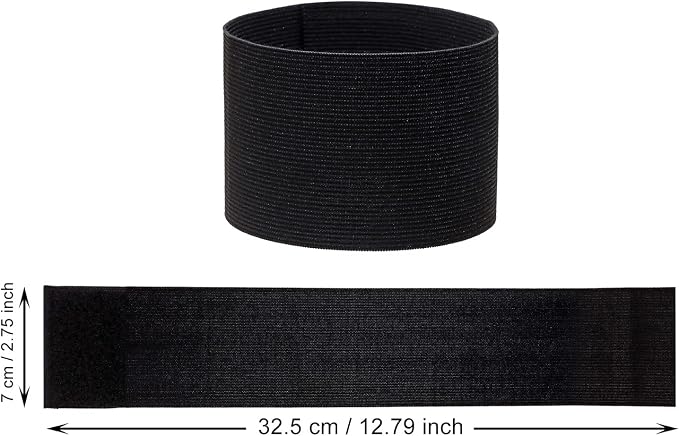 ONLYKXY 3PCS Captain Armbands 7x32.5CM/2.75x12.79inch Adjustable Leader Armband Team Sport Armband for Soccer Basketball Volleyball School Team Competition Coach Players Wrist Arm Bands
