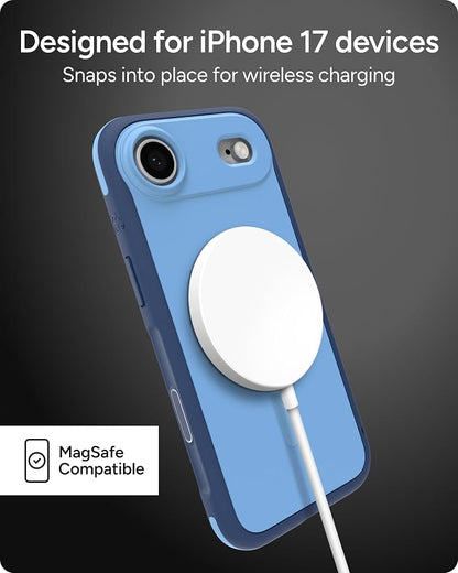 ZAGG Sedona Snap Case for iPhone Air - Blue Royal Ember, Drop Protection (13ft/4m), Graphene-Reinforced Multi-Layer Protection, MagSafe Phone Case with Impact-Absorbing Bumpers, Slim & Lightweight