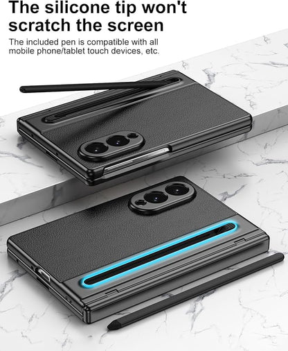 Galaxy Z Fold 8 Wide Case with S Pen Holder & Stylus, Full Body Hinge Case | Galaxy Z Fold 8 & Fold 8 Wide Case with HD Screen Protector, Shockproof Protection Cover, Phone Case mit Hinge & S Pen Stylus