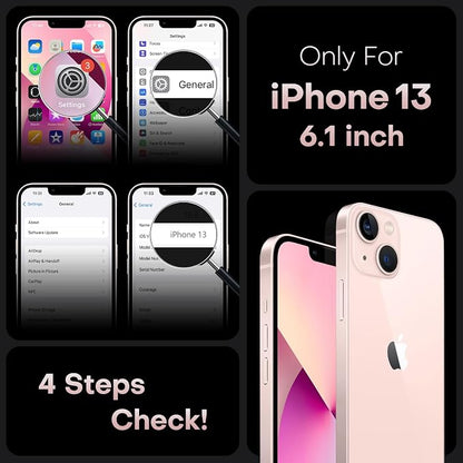 TOCOL for Phone 13 Case, Compatible with Magsafe Charger, Full Camera Protection, Drop Protection, Translucent Matte Phone Case for iPhone 13 6.1 inch (Light Pink)