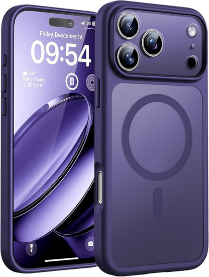 TOCOL for iPhone 17 Pro Max Case, Compatible with Magsafe Charger, Full Camera Protection, Translucent Matte for iPhone 17 Pro Max Phone Case 6.9 inch (Midnight Purple)