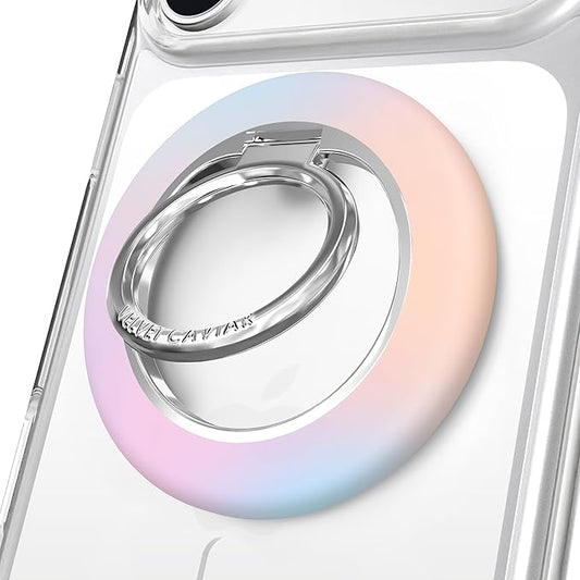 VELVET CAVIAR Compatible with MagSafe Phone Grip 2.0 | Cute Magnetic Ring Holder | Finger Loop Kickstand | Pop On Accessory for iPhone 17, 16, 15, 14, 13, 12 | Aura