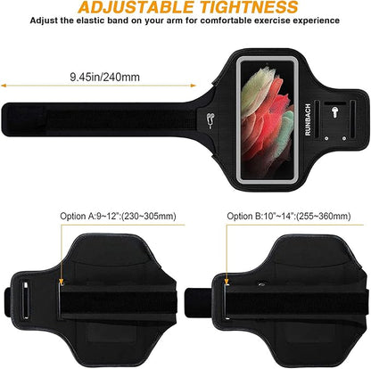 Armband for Samsung Galaxy S25 Ultra/S24 Ultra/S23 Ultra/S22 Ultra/S21+ 5G/S21 Ultra/S20 Ultra/Note 20 Ultra,Galaxy F16/F06/F05/A56/A36/A26/A16/M16/M06/M05/M55(Black)
